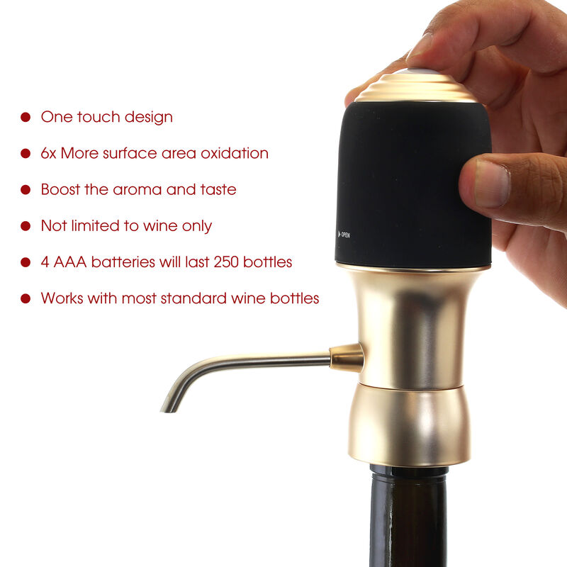 MegaChef One-Touch Portable Luxury Wine Air Pressure Aerator