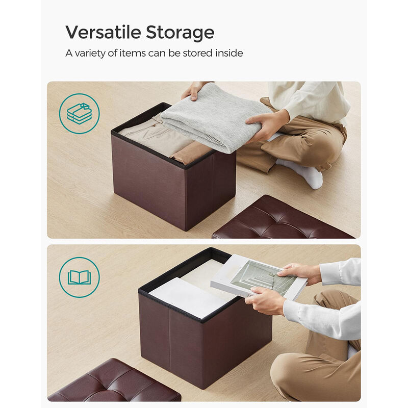 Small Folding Storage Ottoman