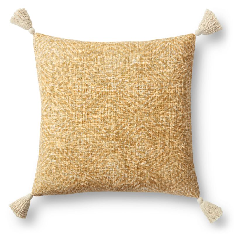 P0621 Yellow 22"x22" Down Pillow