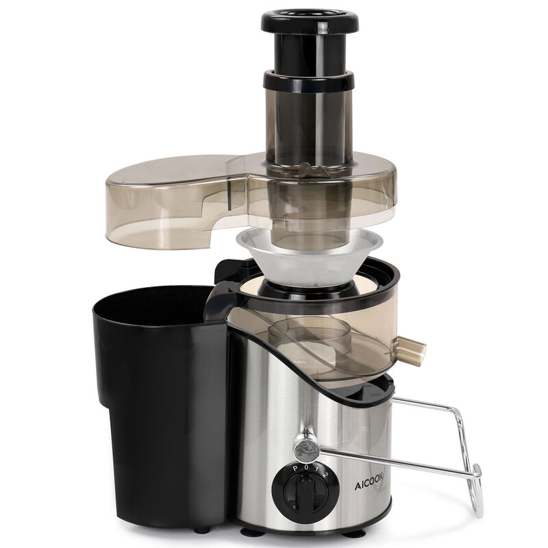 AICOOK Centrifugal Self Cleaning Juicer and Juice Extractor in Silver