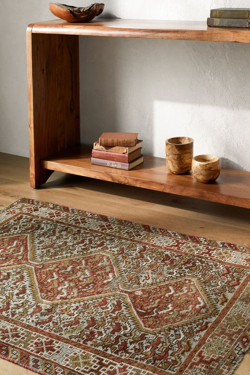 District Loom Antique Persian Shiraz Accent Rug-Havre