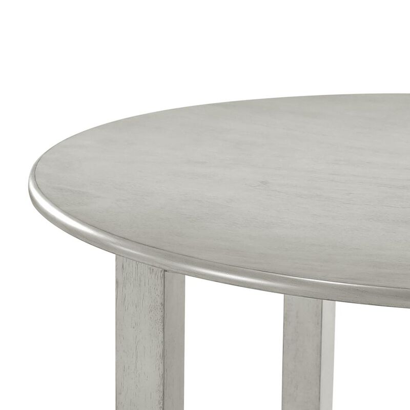 New Classic Furniture Furniture Pascal 47 Wood Round Dining Table in Driftwood