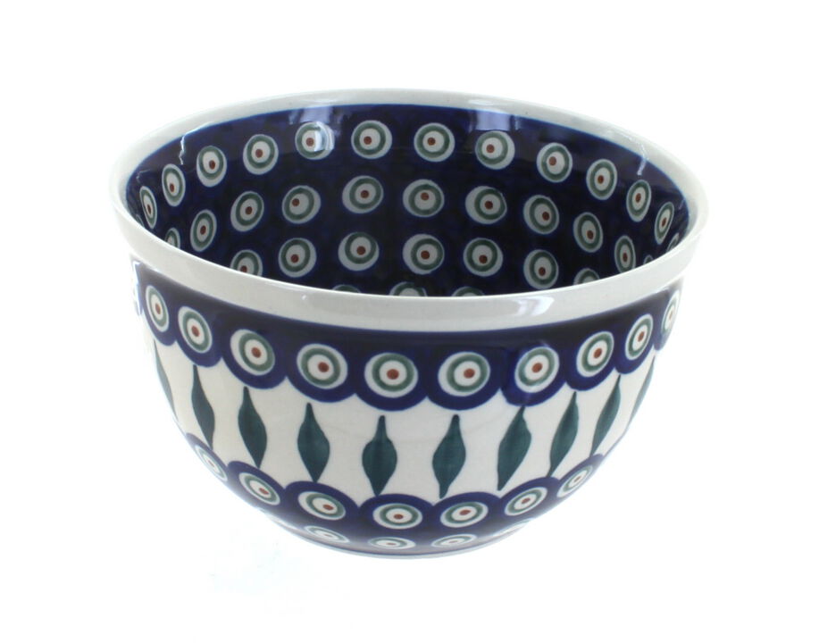 Blue Rose Polish Pottery Evergreen Small Mixing Bowl