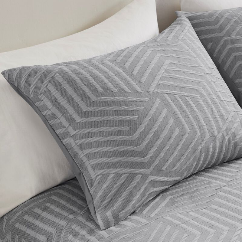 Gracie Mills Eirian Elegance Unveiled 3-Piece MatelassÃ© Jacquard Comforter Ensemble