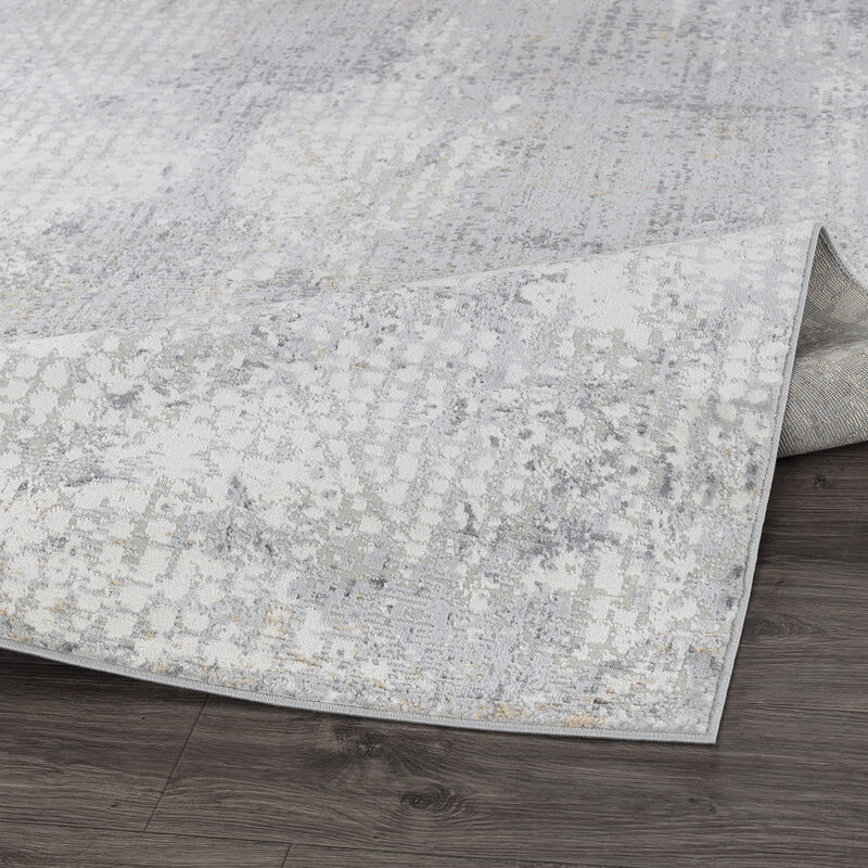 Pasargad Home Turkish Stella Design L. Grey Area Rug- 9' 6'' X 13' 6''