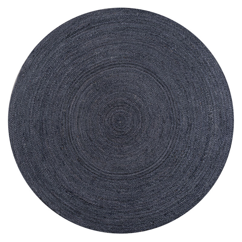 Zara Braided Coastal Cottage Round Jute. Round Area Rug