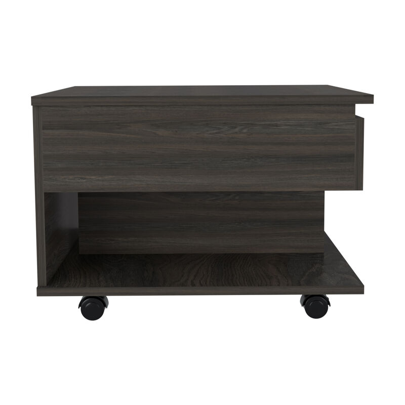 Luanda Lift Top Coffee Table, Casters, One Shelf