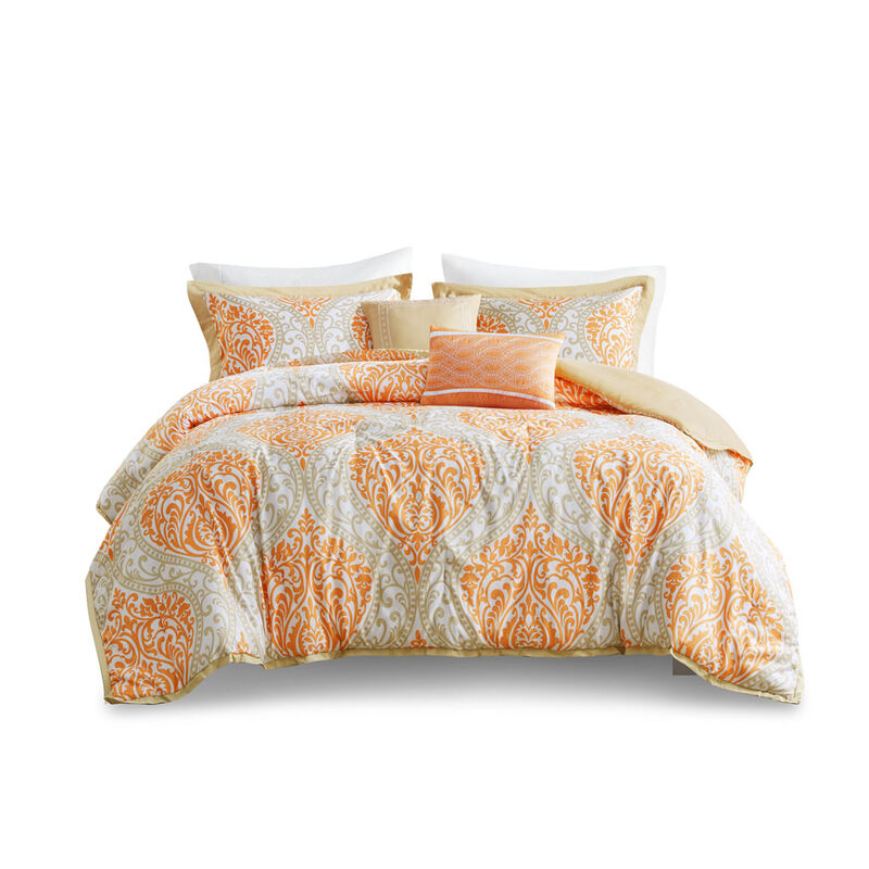 Gracie Mills Nichole Chic Damask Print Comforter Set