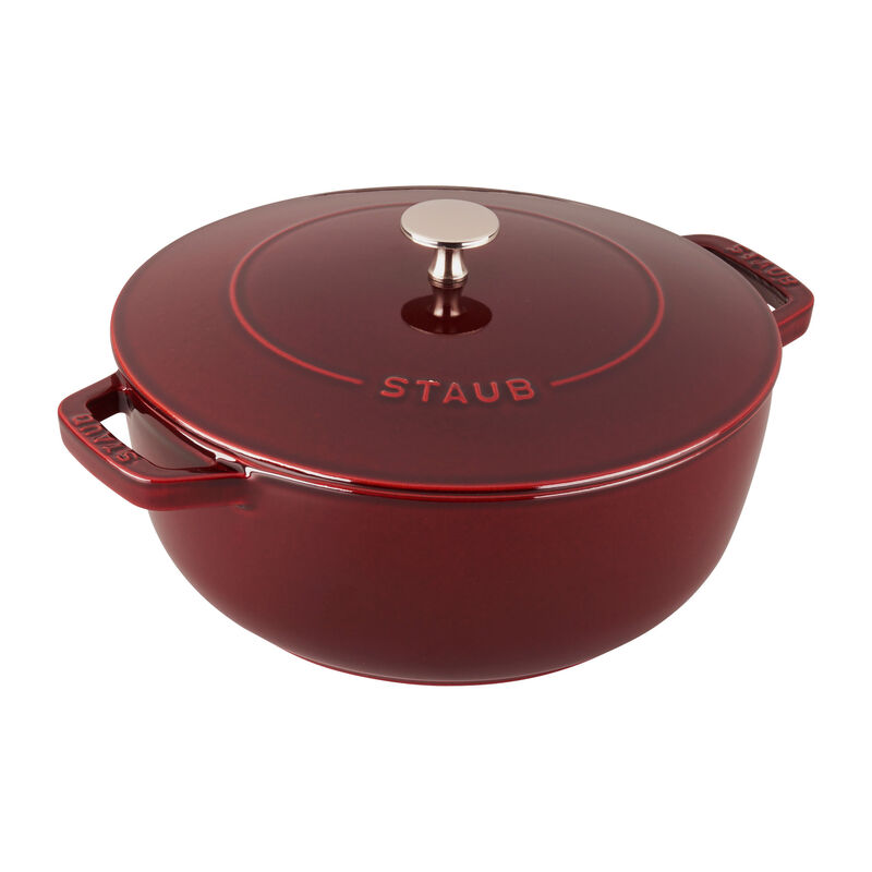 Staub Cast Iron Dutch Oven, 3.75Qt, serves 3-4, Made in France, Black