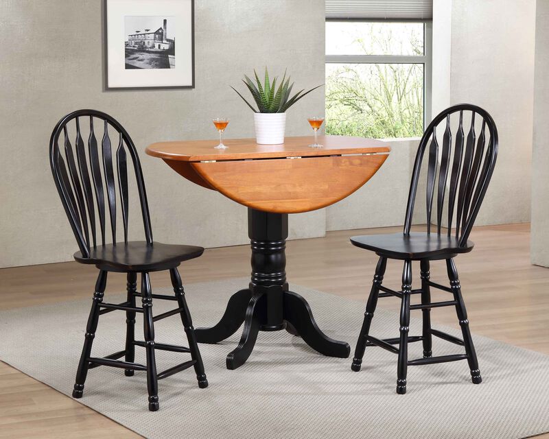 Black Cherry Selections 44.5 in. High Back Wood Frame 24 in. Bar Stool