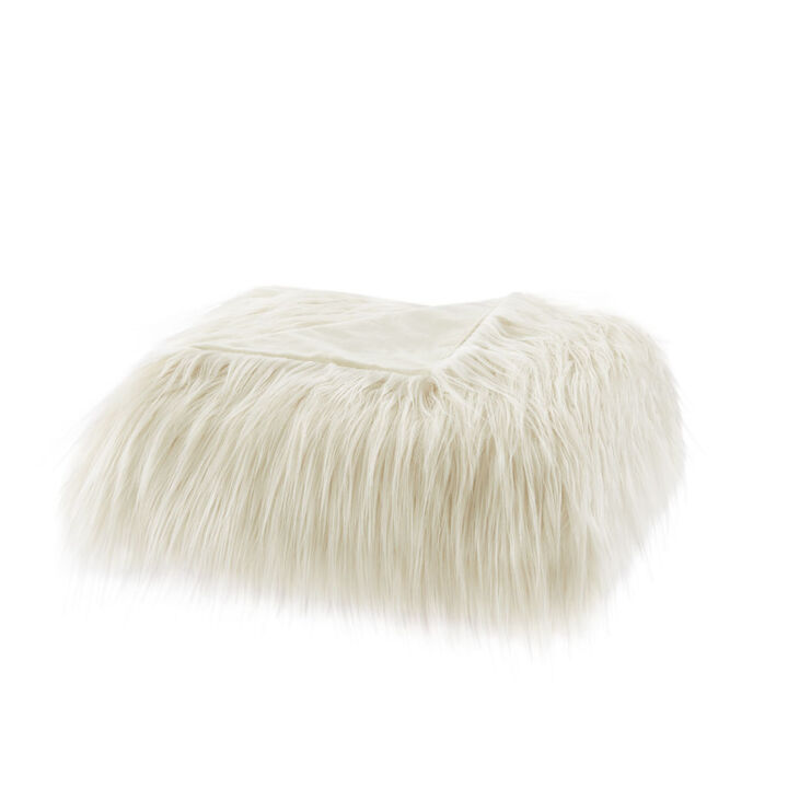 Gracie Mills Acevedo Long Faux Fur Throw Blanket