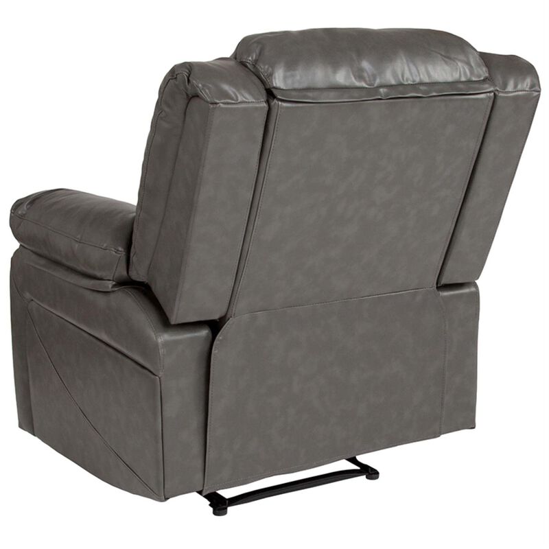 Flash Furniture Harmony Series Gray LeatherSoft Recliner