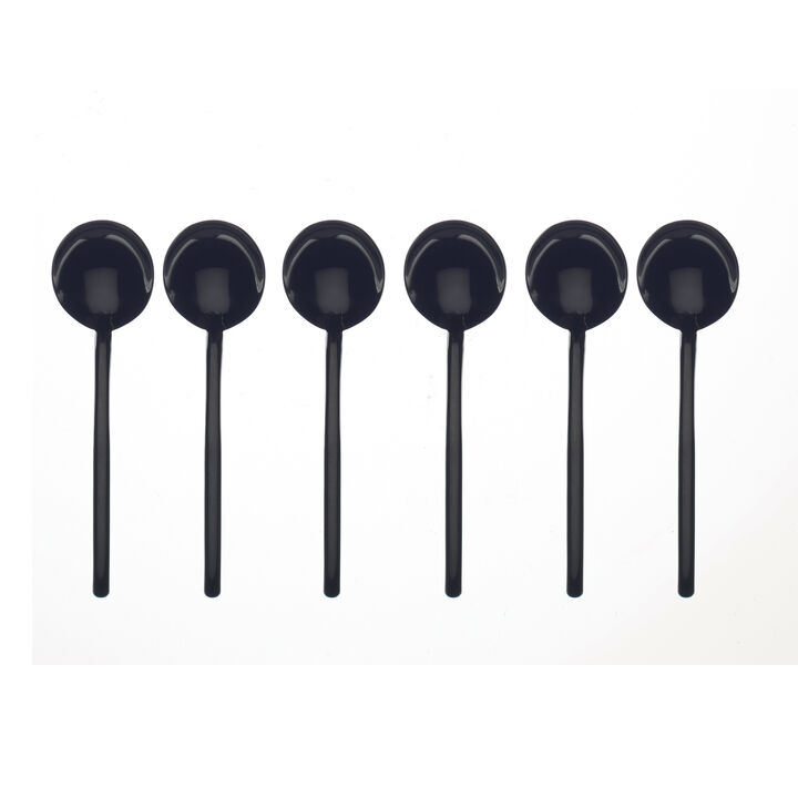 Due Black Gold Espresso Spoon 6 Pieces