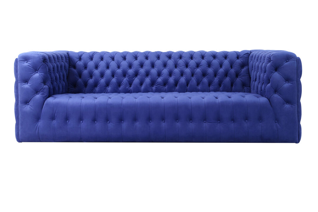 Pasargad Home Vicenza Collection Velvet Tufted Sofa
