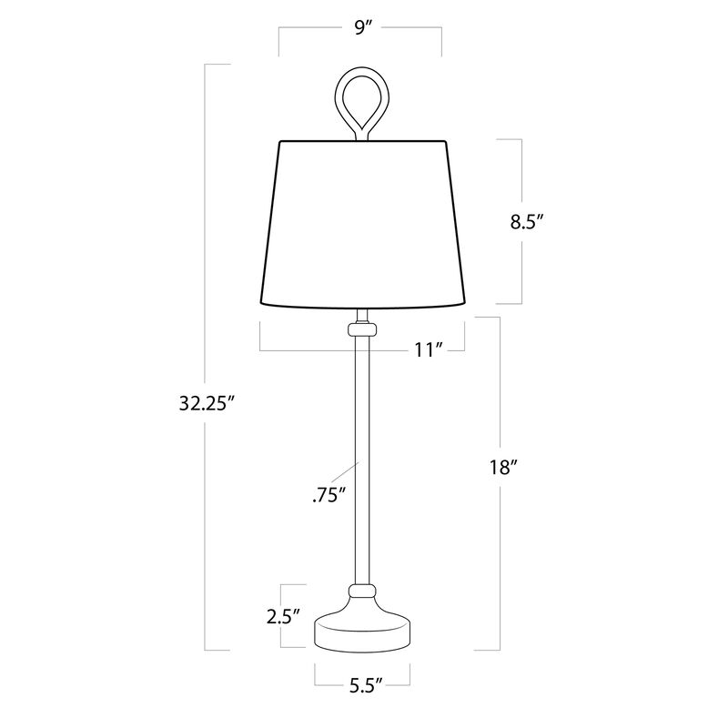 Coastal Living Bimini Buffet Lamp