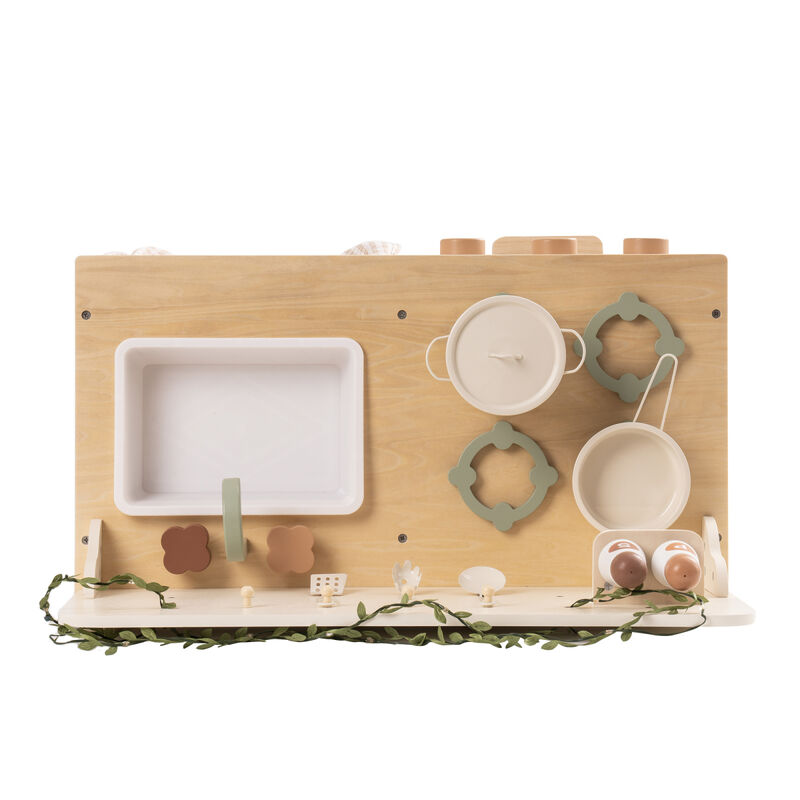 Stylish Cream Modern Kitchen Playset for Kids, Great Gift for Boys &Girls