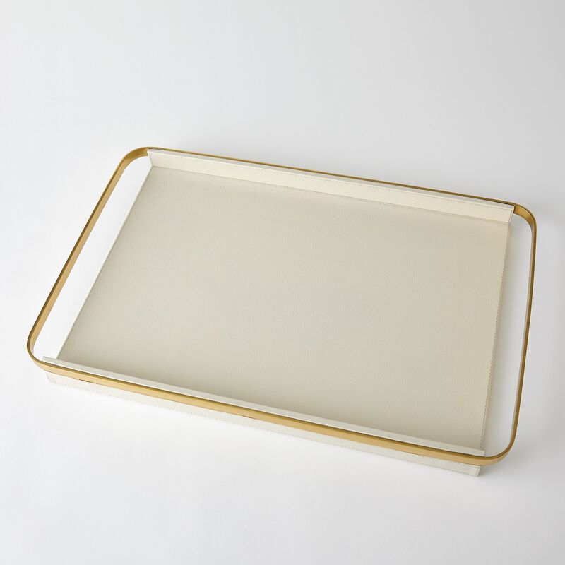 Avery Small Serving Tray in Milk