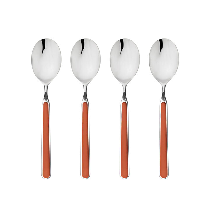 Fantasia 4-Piece American Coffee Spoon Set in Rust