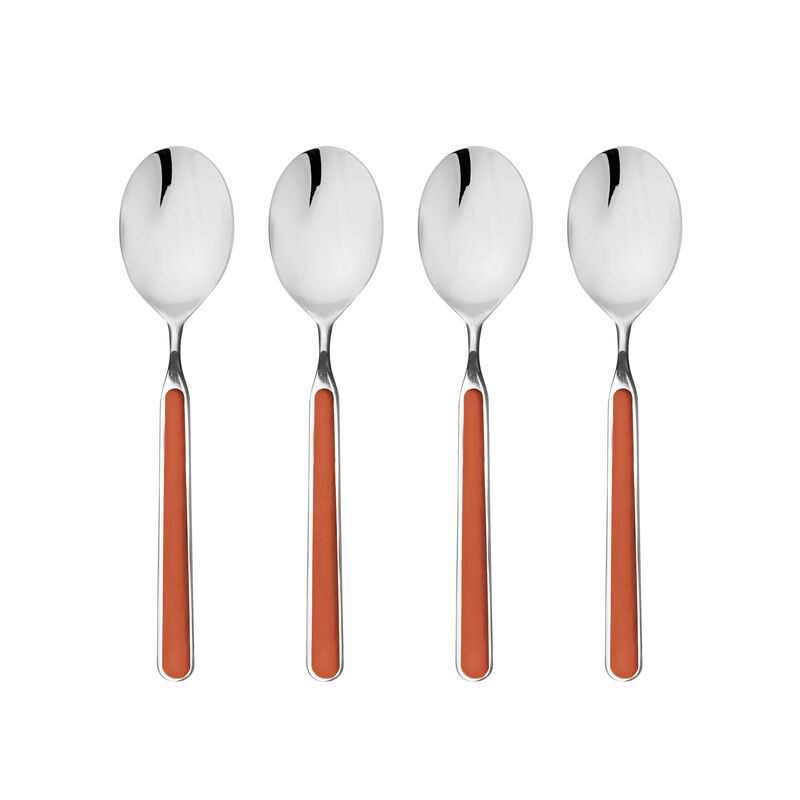 Fantasia 4-Piece American Coffee Spoon Set in Mustard