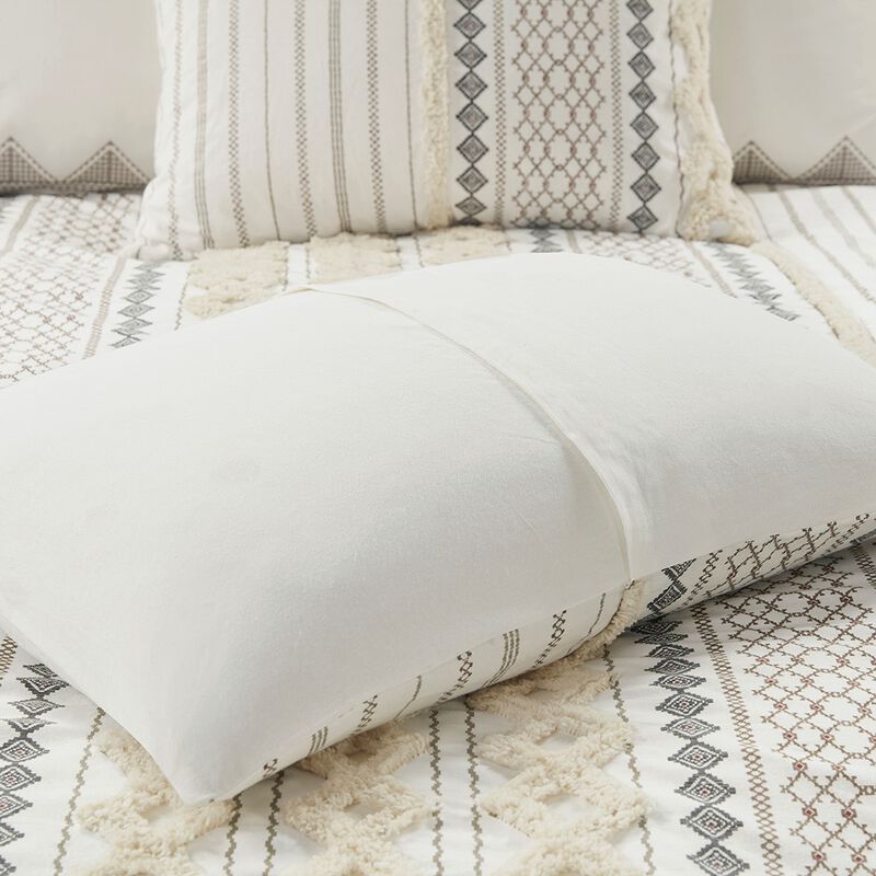 Gracie Mills Modesto Printed Cotton Comforter Set with Chenille