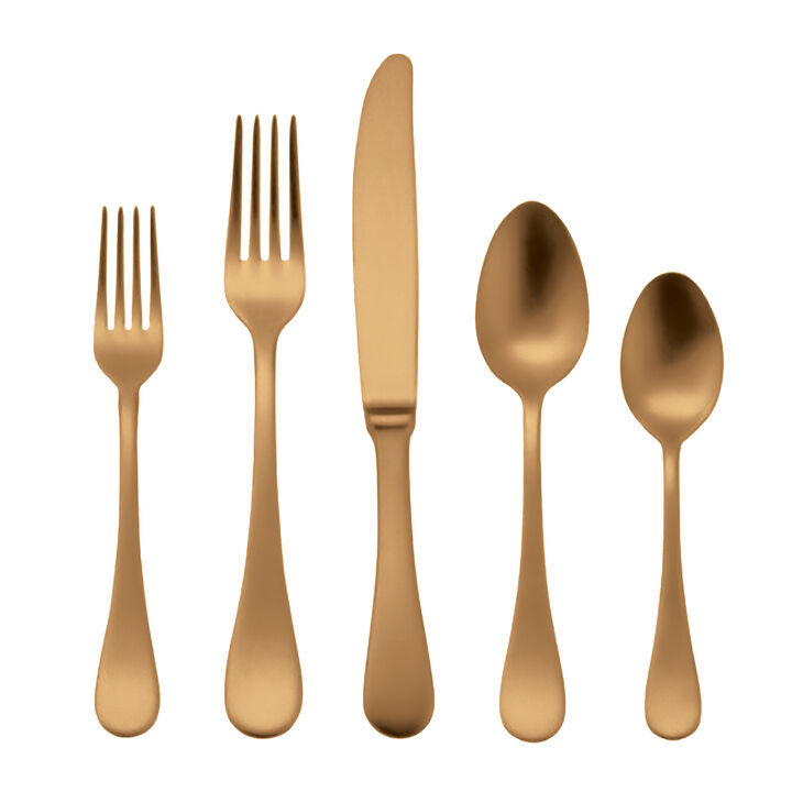 Brescia Gold Flatware Set 20 Pieces