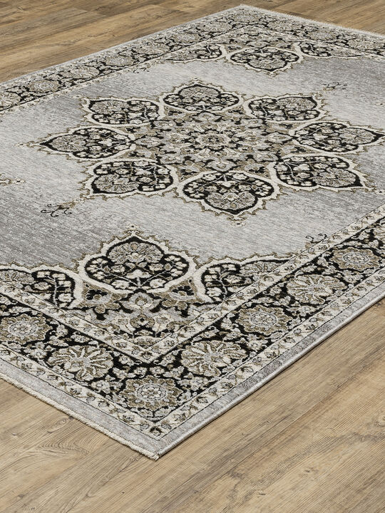 Chamberlain 2'3" x 7'6" Grey Rug