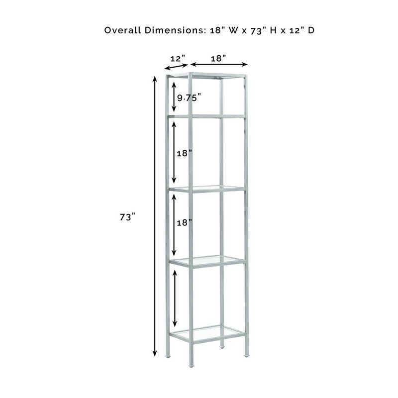 Aimee Narrow Etagere Oil Rubbed Bronze