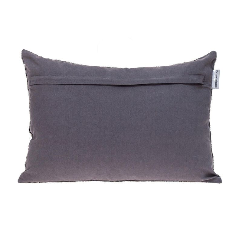 Homezia Shimmering Gray Beaded Luxury Throw Pillow