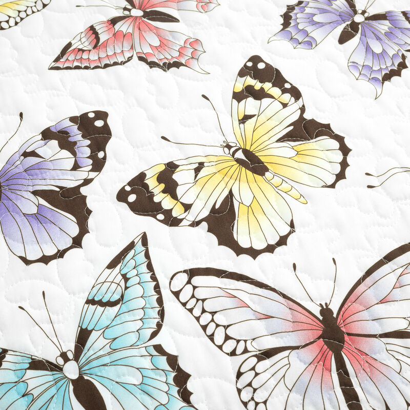 Flutter Butterfly Oversized Quilt 2Pc Set