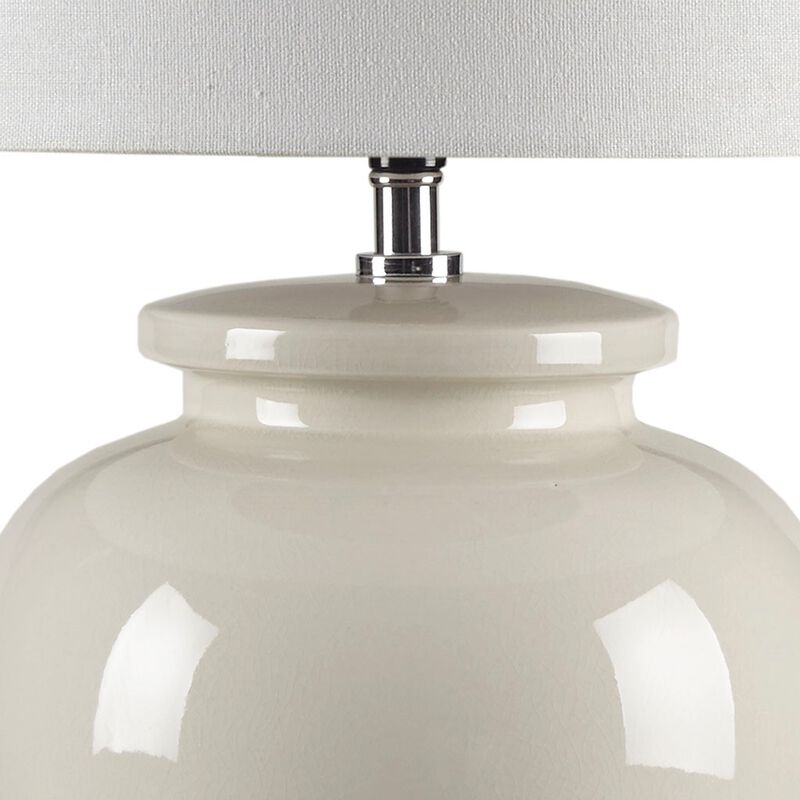 Gracie Mills Lizeth Round Ceramic Base Table Lamp