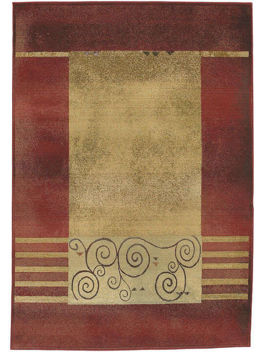 Generations 4' x 5'9" Red Rug