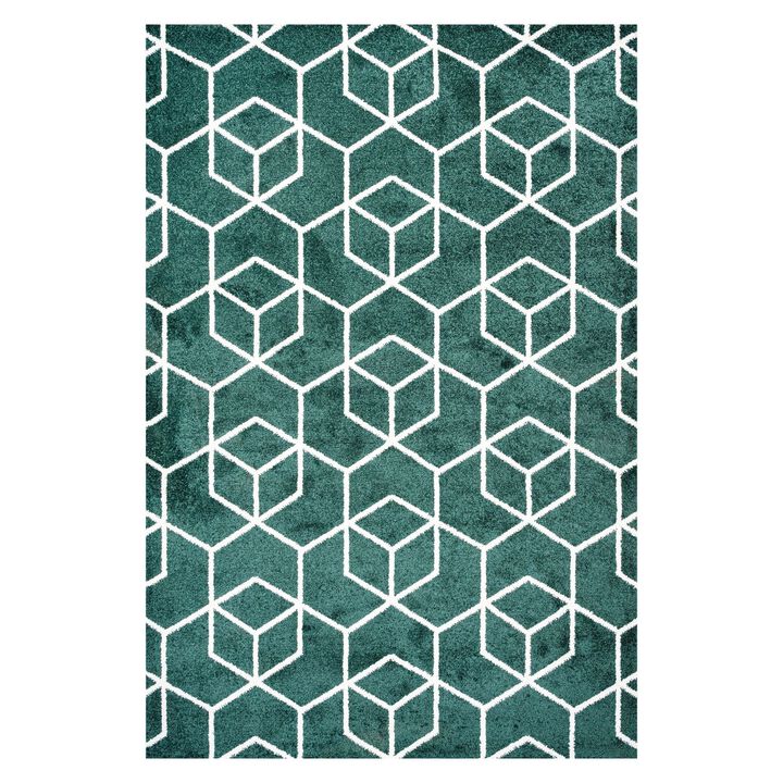 Tumbling Blocks Modern Geometric Area Rug