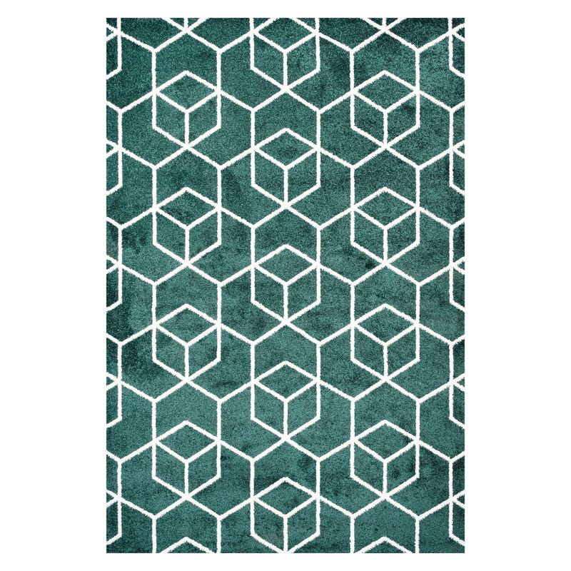 Tumbling Blocks Modern Geometric Area Rug