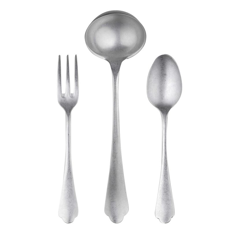 Dolce Vita Pewter Serving Set 3 Pieces