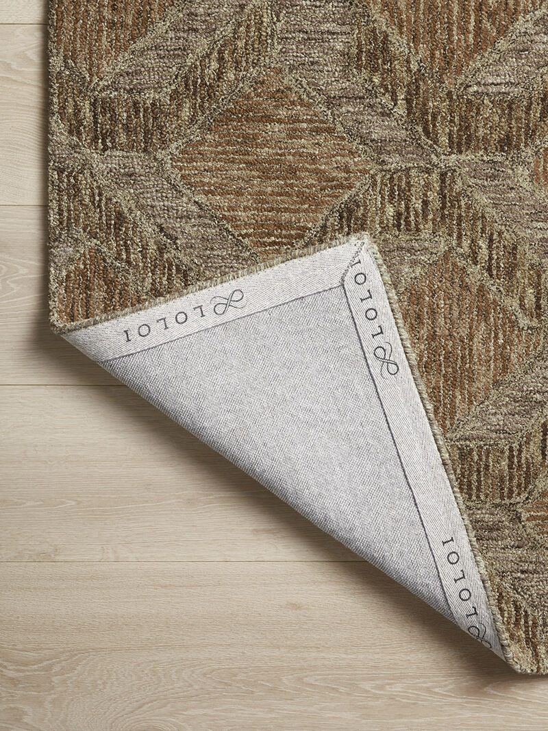 Varena VAR-03 Rust / Bark 18" x 18" Sample Rug by