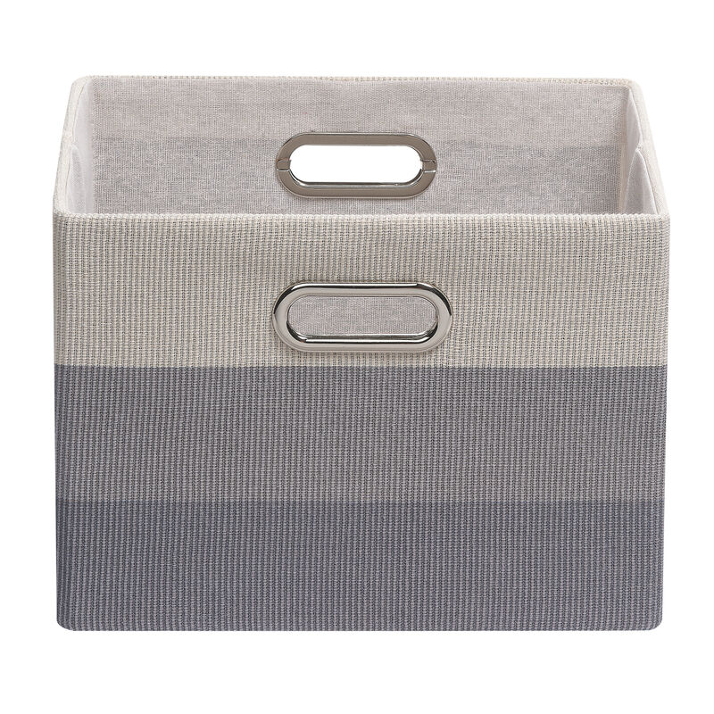 Lambs & Ivy Gray Ombre Foldable/Collapsible Storage Bin/Basket