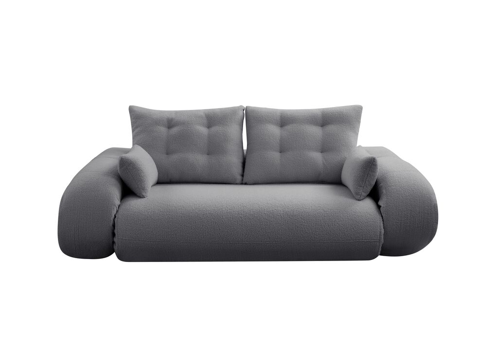 Merax Teddy Fabric Foam-Filled Sleeper Lazy Sofa Couch