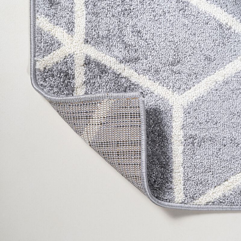 Tumbling Blocks Modern Geometric Area Rug