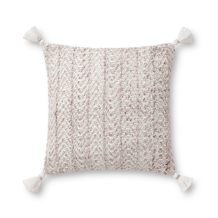 PLL0068 Blush/Natural 18"x18" Down Pillow