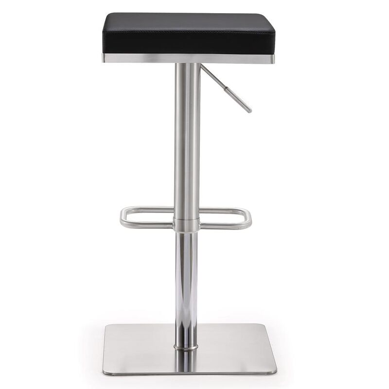 Belen Kox Contemporary Black Steel Adjustable Barstool, Belen Kox