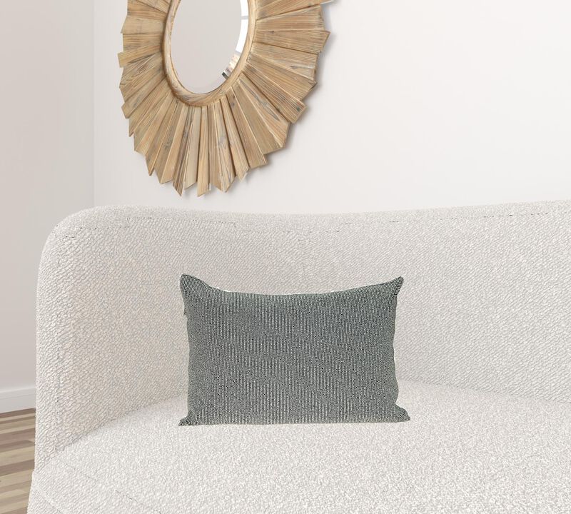 Homezia Shimmering Silver Beaded Luxury Throw Pillow