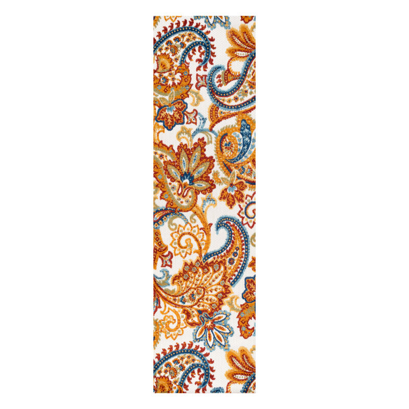 Gordes Paisley High-Low Indoor/Outdoor Area Rug