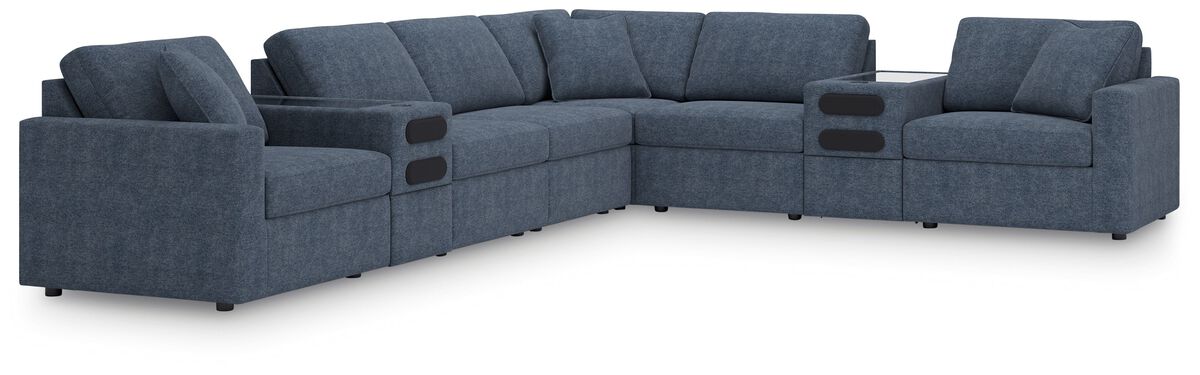 Modmax Ink 8-Piece Sectional with Audio Consoles