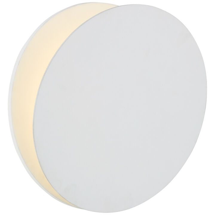 Gabriela Round Wall Washer in Matte White