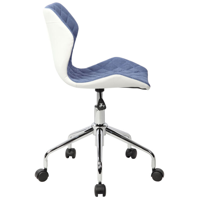 Modern Height Adjustable Office Task Chair, Blue