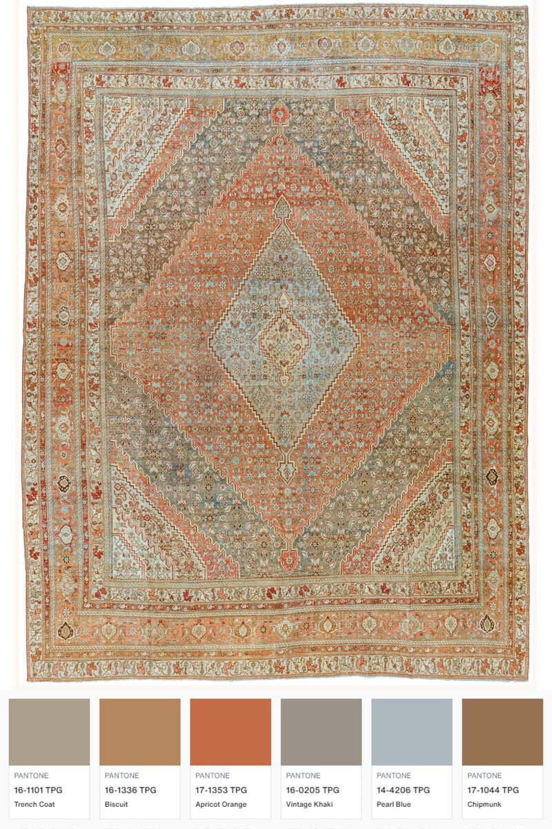 District Loom Antique Persian Tabriz area rug-Oslo