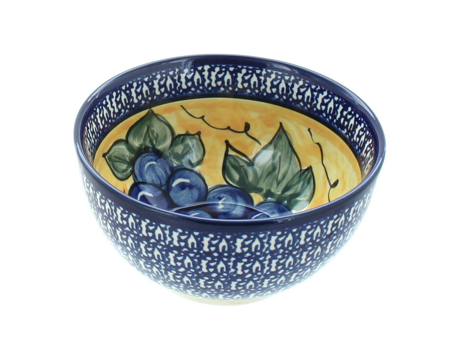 Blue Rose Polish Pottery Kalina Dessert Bowl