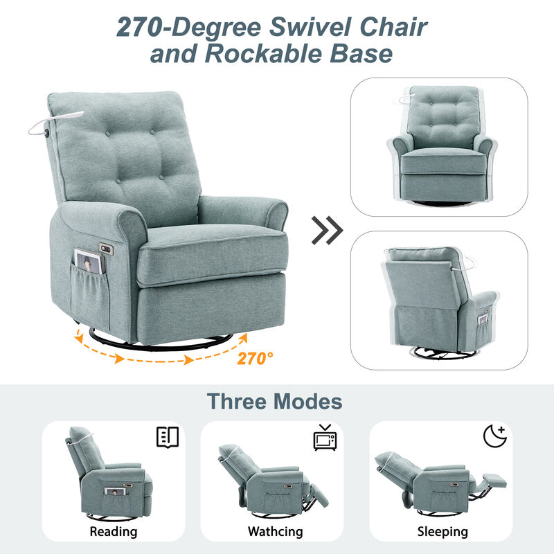 Merax 270 Degree Swivel Recliner Chairs