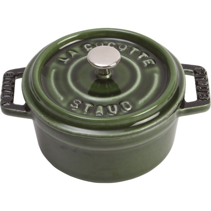 Staub Cast Iron 0.25-qt Mini Round Cocotte - Dark Blue