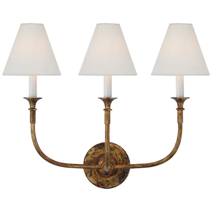 Piaf Triple Sconce